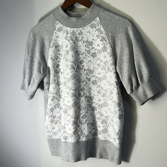 Anthropologie Greta Lace Sweatshirt - Picture 4 of 7